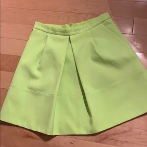 J Crew Bright yellow skirt